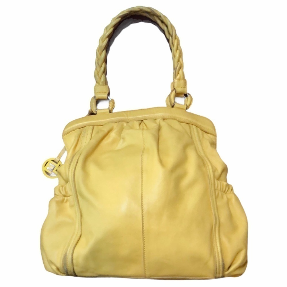 Elliott Lucca Pastel Yellow Braided Hobo Purse